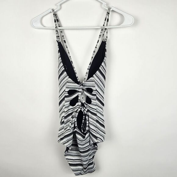 BECCA WOMENS SMALL Symphony Liz Plunge One Piece SWIMSUIT STRAPPY REBECCA VIRTUE - Picture 5 of 9